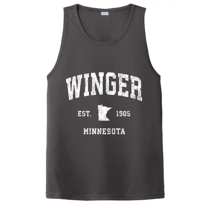 Winger Minnesota Mn Vintage Athletic Established Performance Tank