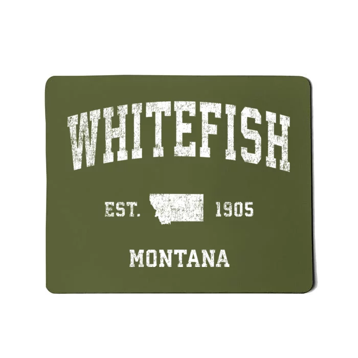 Whitefish Montana Mt Vintage Sports Mousepad