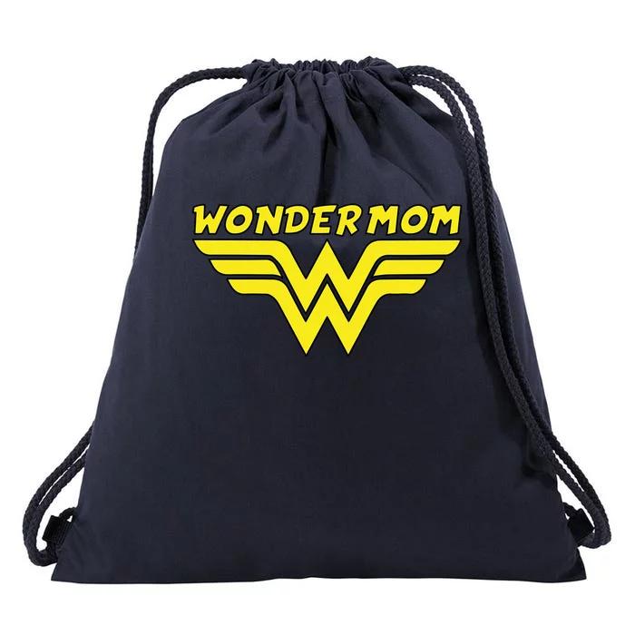 Wonder Mom Mother's Day Gift Drawstring Bag