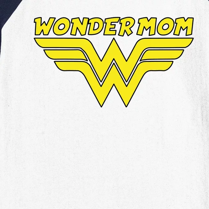 Wonder Mom Mother's Day Gift Baseball Sleeve Shirt