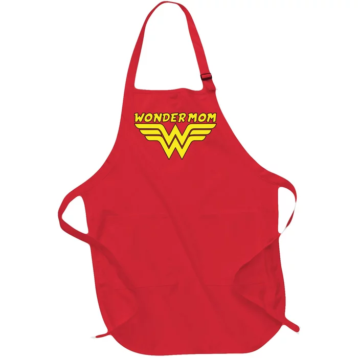 Wonder Mom Mother's Day Gift Full-Length Apron With Pocket