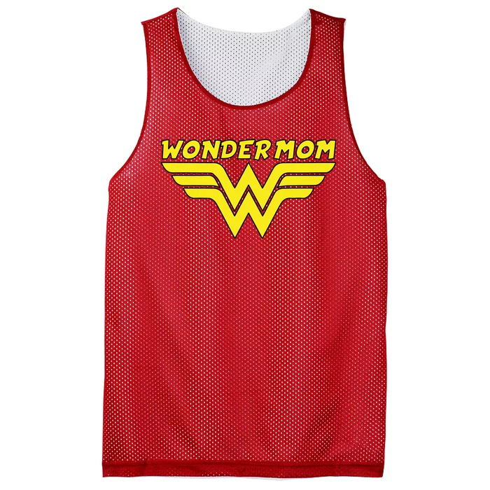 Wonder Mom Mother's Day Gift Mesh Reversible Basketball Jersey Tank