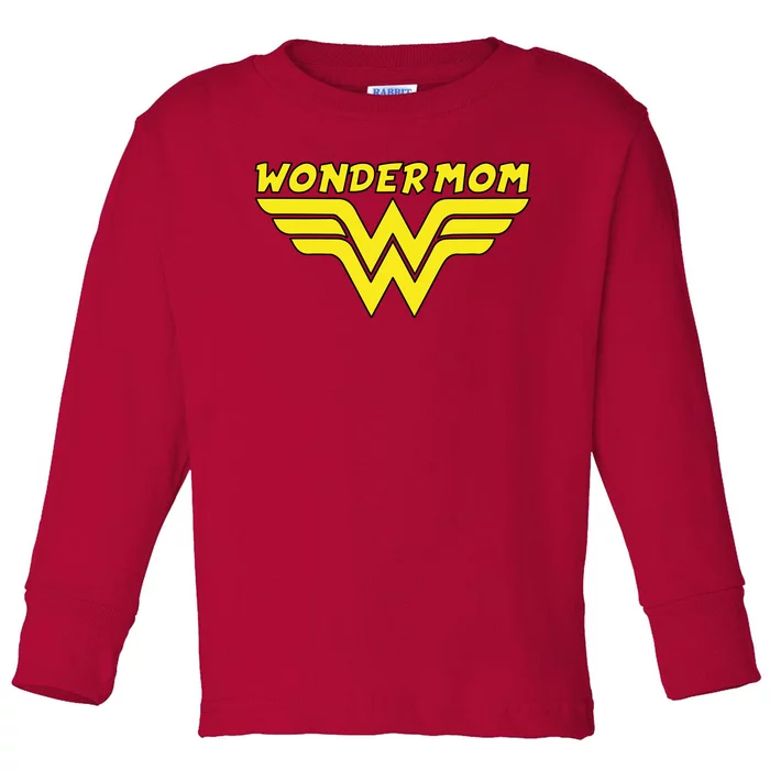 Wonder Mom Mother's Day Gift Toddler Long Sleeve Shirt