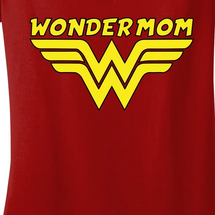 Wonder Mom Mother's Day Gift Women's V-Neck T-Shirt