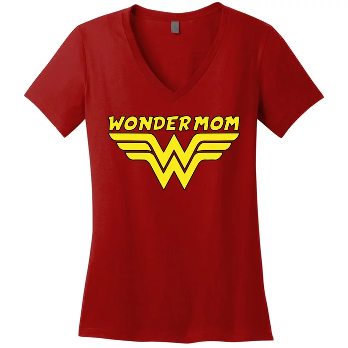 Wonder Mom Mother's Day Gift Women's V-Neck T-Shirt