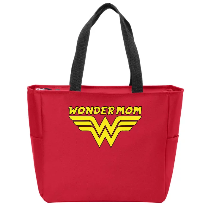 Wonder Mom Mother's Day Gift Zip Tote Bag