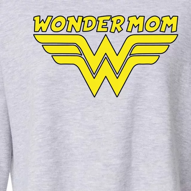 Wonder Mom Mother's Day Gift Cropped Pullover Crew