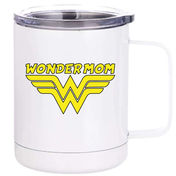 Wonder Mom Mother's Day Gift Front & Back 12oz Stainless Steel Tumbler Cup