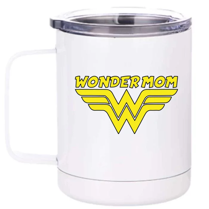 Wonder Mom Mother's Day Gift Front & Back 12oz Stainless Steel Tumbler Cup