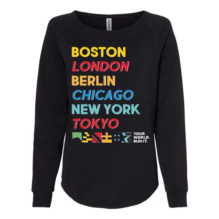 World Marathon Majors Sportiqe Womens California Wash Sweatshirt