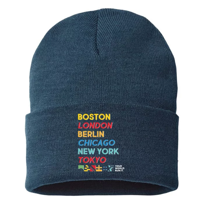 World Marathon Majors Sportiqe Sustainable Knit Beanie