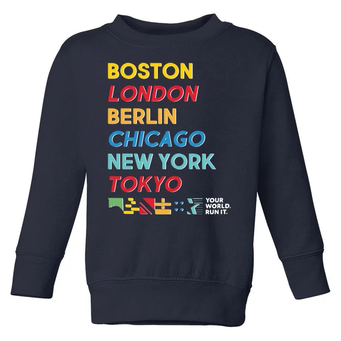 World Marathon Majors Sportiqe Toddler Sweatshirt