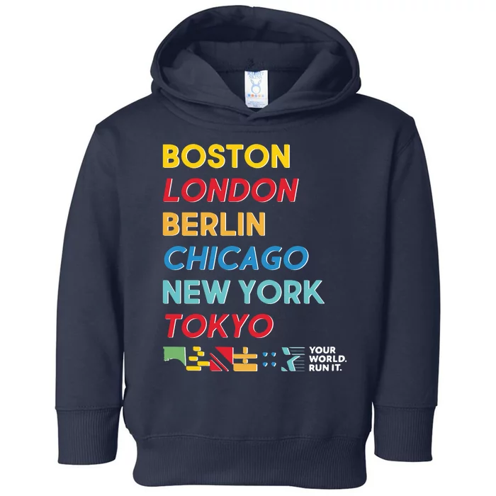 World Marathon Majors Sportiqe Toddler Hoodie