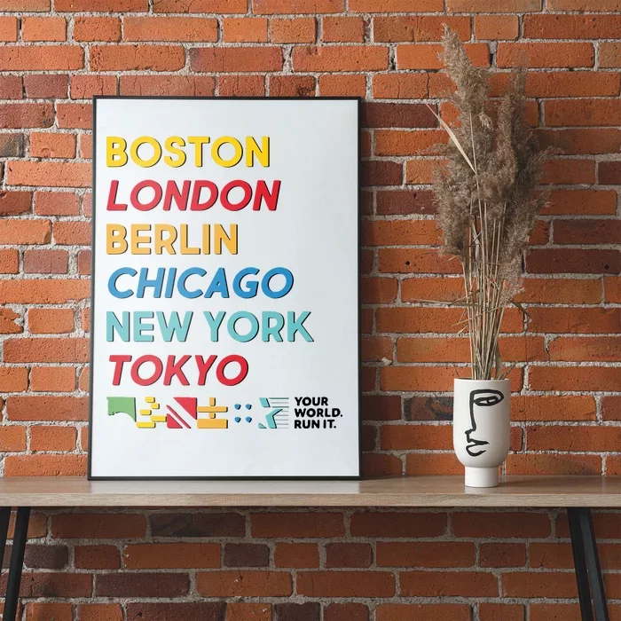 World Marathon Majors Sportiqe Poster