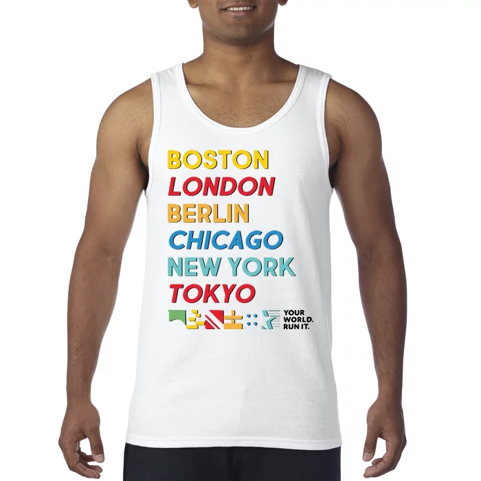 World Marathon Majors Sportiqe Tank Top