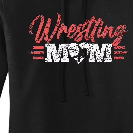 Wrestling Mom Martial Arts Wrestler Wrestle Hobby Mother Women's Pullover Hoodie