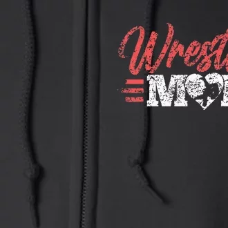 Wrestling Mom Martial Arts Wrestler Wrestle Hobby Mother Full Zip Hoodie