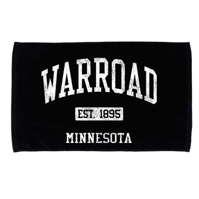 Warroad Minnesota Mn Js04 Vintage Athletic Sports Microfiber Hand Towel