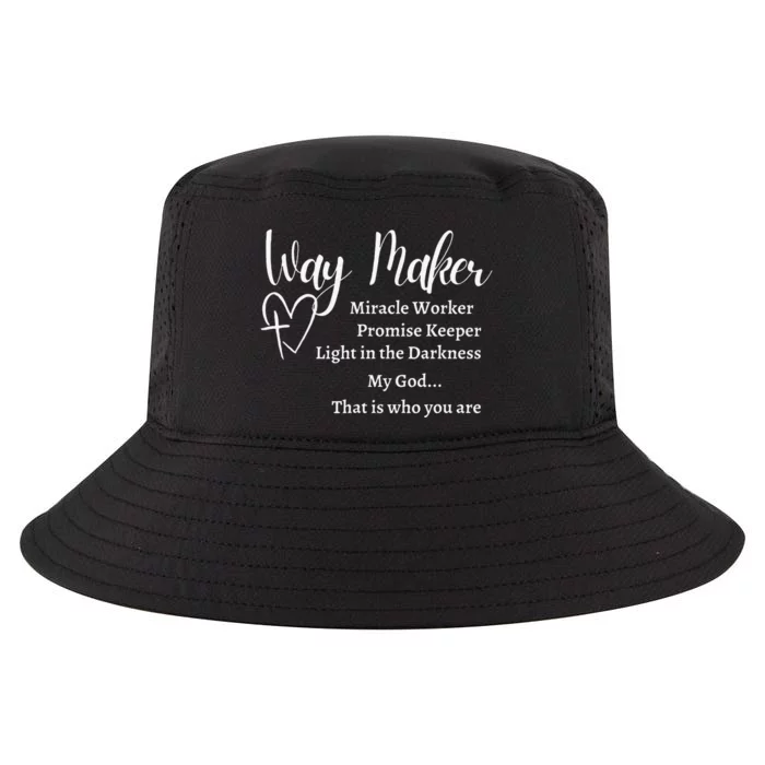 Way Maker Miracle Worker Promise Keeper Christian Jesus Cool Comfort Performance Bucket Hat