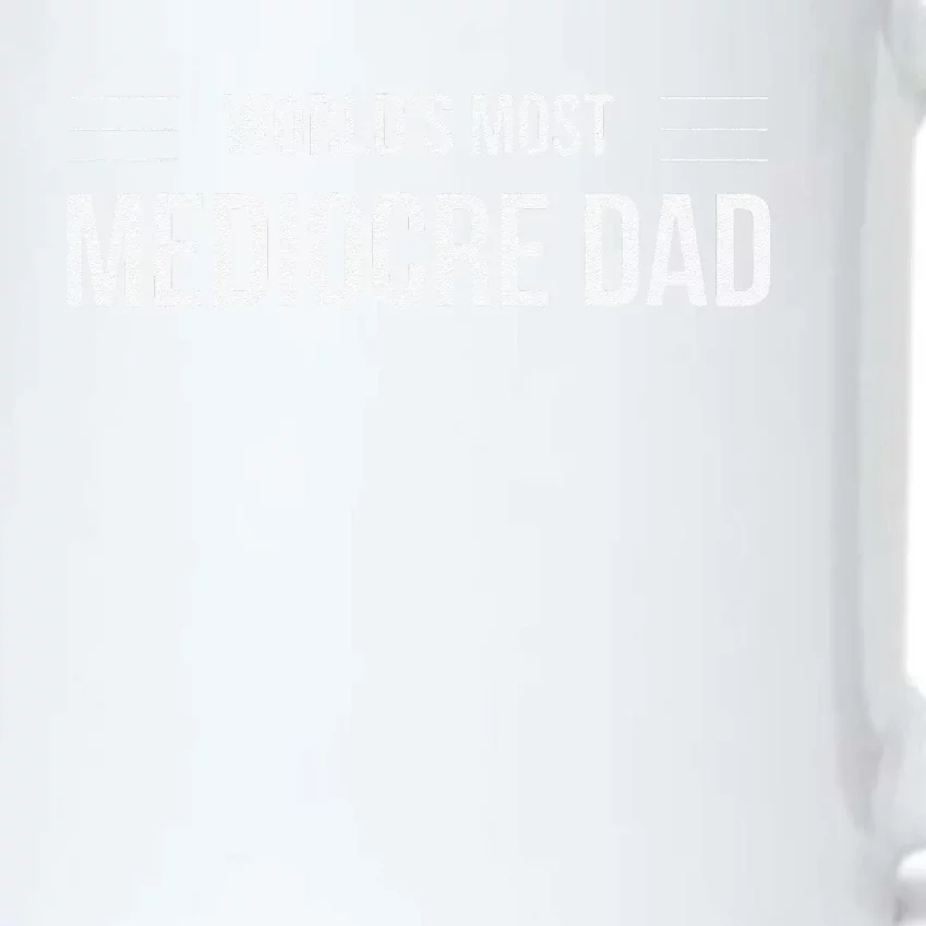 World's Most Mediocre Dad Father's Day Black Color Changing Mug