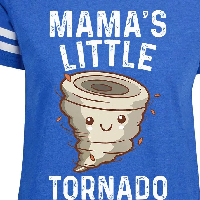 Weather Man Mamas Little Tornado Enza Ladies Jersey Football T-Shirt