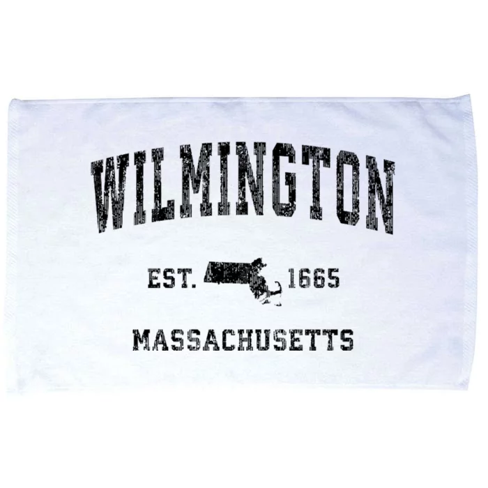 Wilmington Massachusetts Ma Vintage Athletic Sports Microfiber Hand Towel