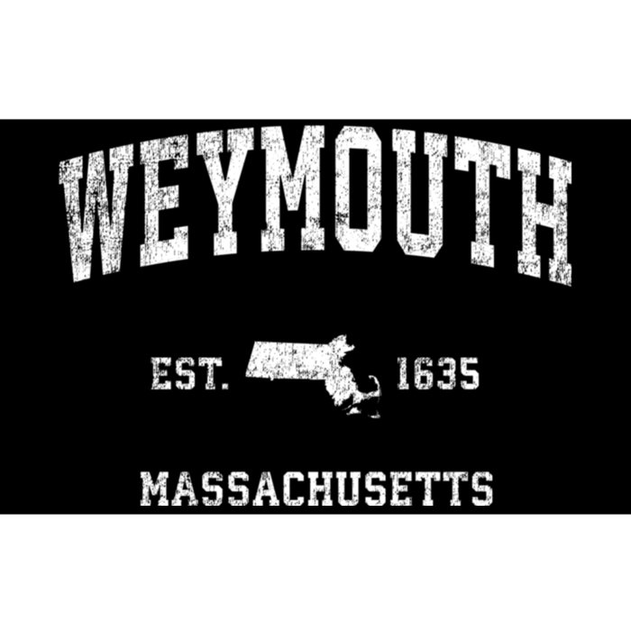 Weymouth Massachusetts Ma Vintage Athletic Sports Bumper Sticker