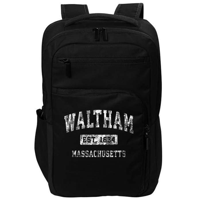 Waltham Massachusetts Ma Vintage Established Sports Impact Tech Backpack