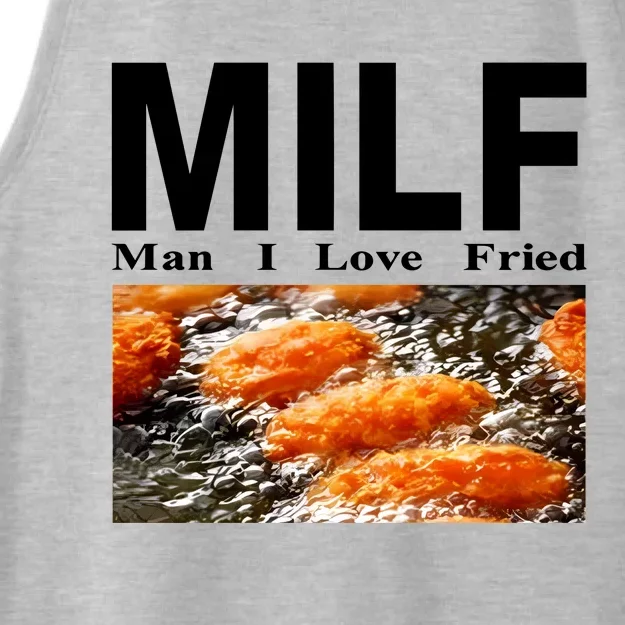 Weekday Milf Man I Love Fried Ladies Tri-Blend Wicking Tank