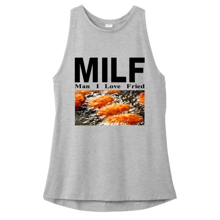 Weekday Milf Man I Love Fried Ladies Tri-Blend Wicking Tank