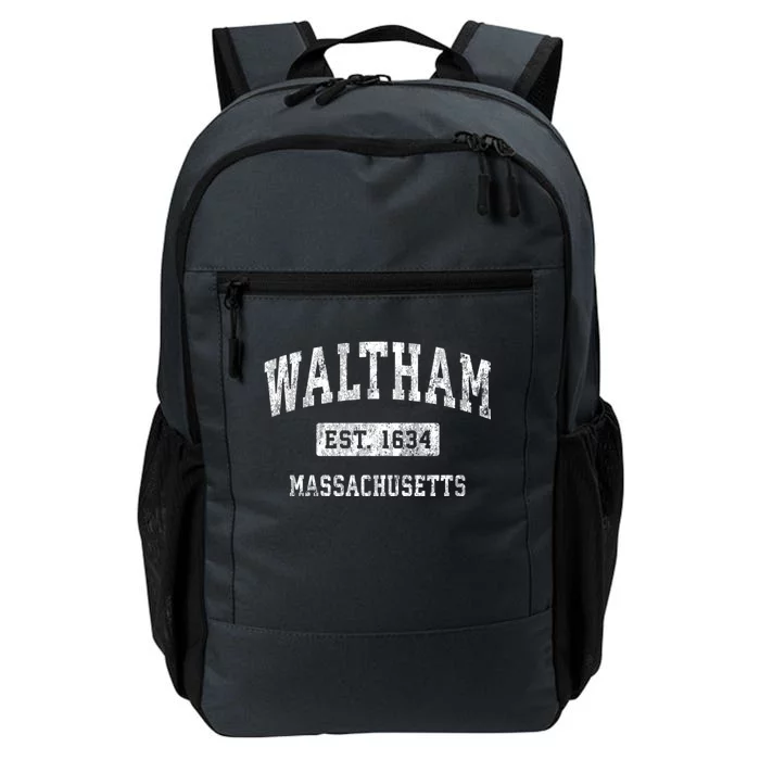 Waltham Massachusetts Ma Vintage Established Sports Design Daily Commute Backpack