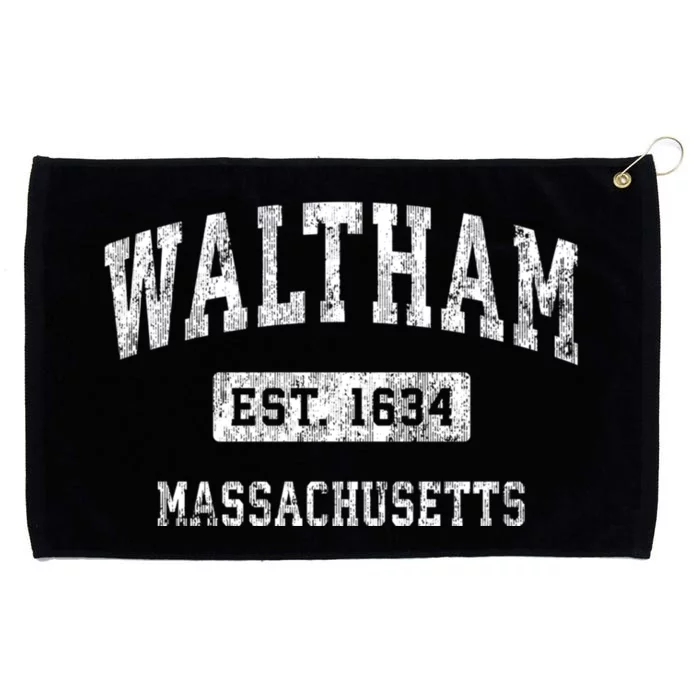 Waltham Massachusetts Ma Vintage Established Sports Grommeted Golf Towel