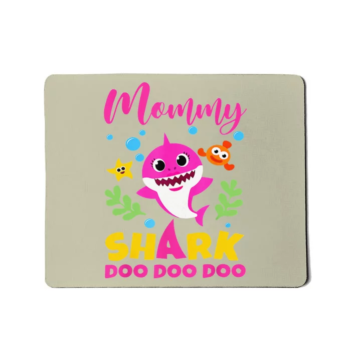 Womens Mom Mom Shark Funny Birthday Family Mother's Day Mousepad