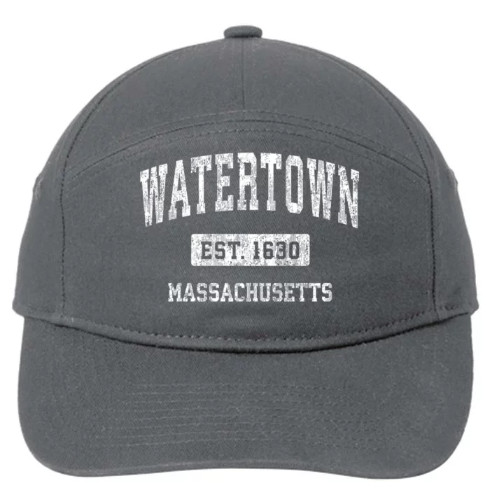 Watertown Massachusetts Ma Vintage Sports Established 7-Panel Snapback Hat