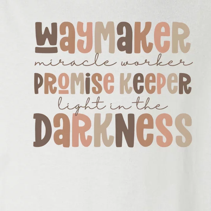 Way Maker Miracle Worker Promise Keeper Light In The Darkness Toddler Long Sleeve Shirt