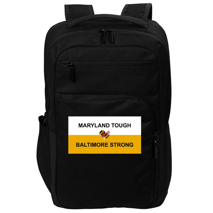 Wes Moore Maryland Tough Baltimore Strong Key Bridge Impact Tech Backpack