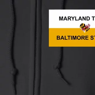 Wes Moore Maryland Tough Baltimore Strong Key Bridge Full Zip Hoodie