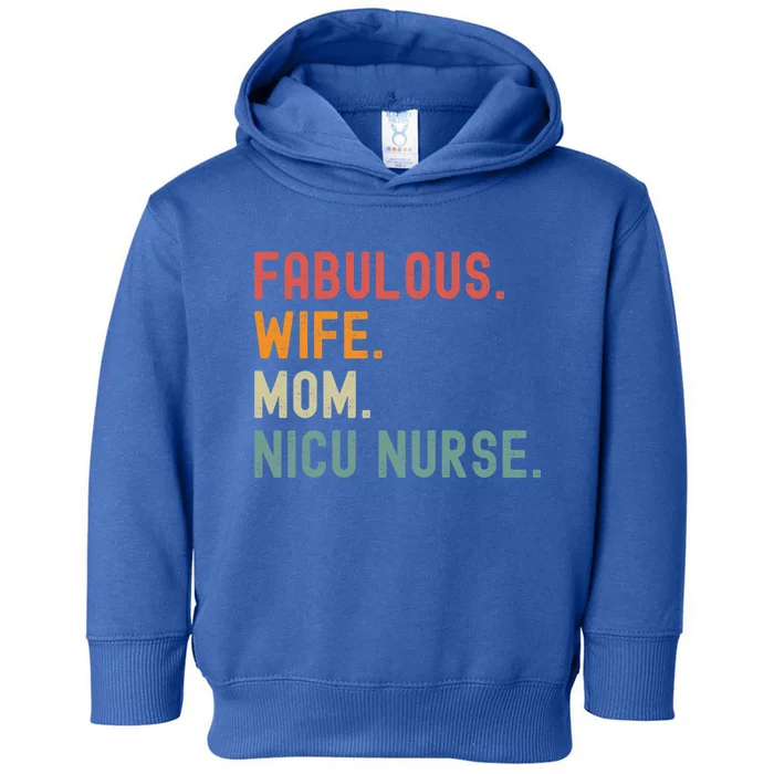 Wife Mom Nicu Nurse Female Empowert Gift Toddler Hoodie