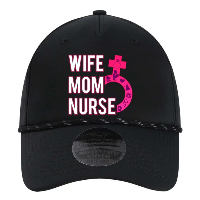 Wife Mom Nurse Gift Feminist Symbol Female Rn Performance The Dyno Cap