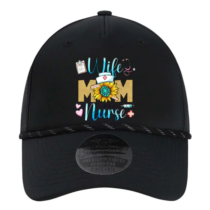 Wife Mom Nurse Graphic Mothers Day Mama New Mom Nurse Gift Performance The Dyno Cap