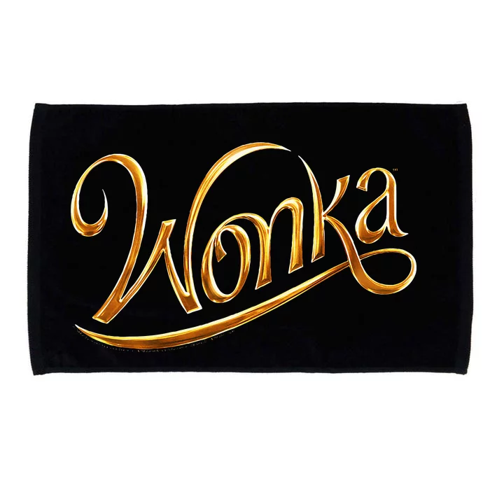 Wonka Movie New Gold Logo Microfiber Hand Towel