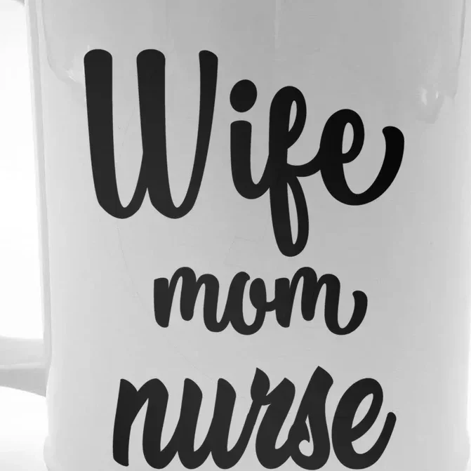 Wife Mom Nurse Gift Front & Back Beer Stein