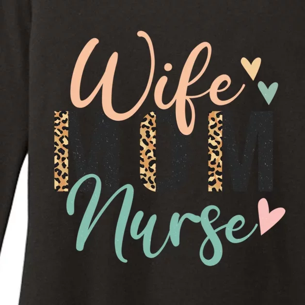 Wife Mom Nurse Gift Womens CVC Long Sleeve Shirt