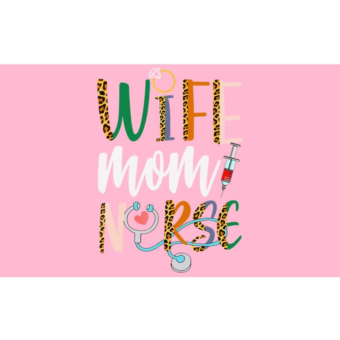 Wife Mom Nurse Wo RN LPN Mothers Day Gift For Nurses Bumper Sticker