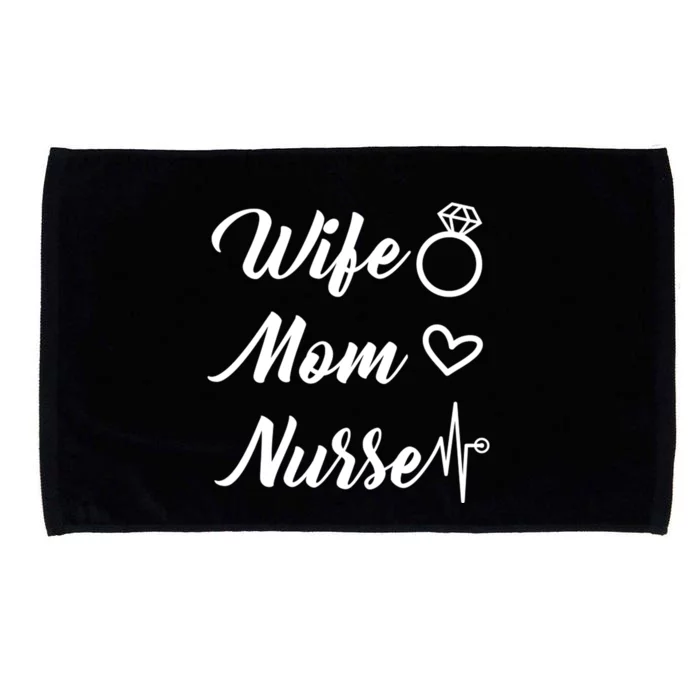 Wife Mom Nurse Cute Gift Microfiber Hand Towel