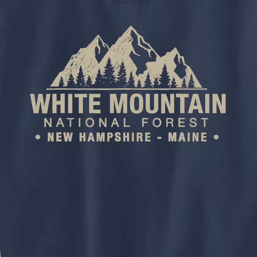 White Mountain National Forest New Hampshire Maine Kids Sweatshirt