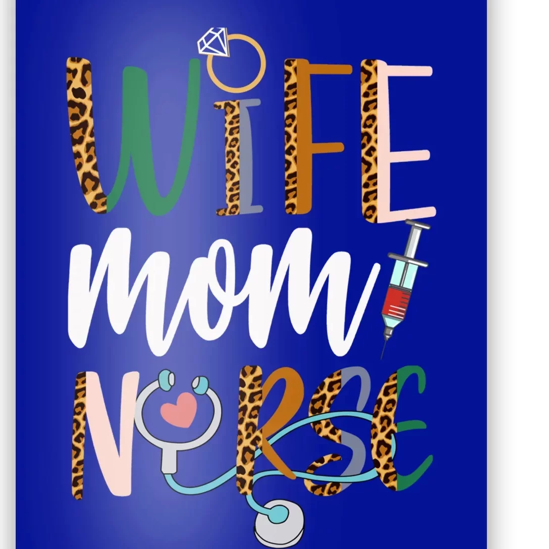 Wife Mom Nurse Rn Lpn Mothers Day For Nurses Gift Poster