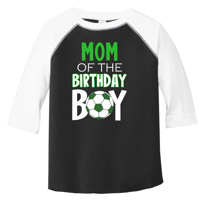 Wo Mom Of The Birthday Boy Soccer Mom Toddler Fine Jersey T-Shirt