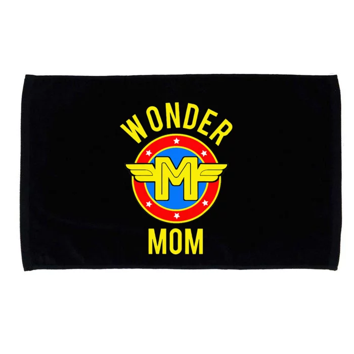 Womens Mom Of The Birthday Wonder Super Hero Party Idea Microfiber Hand Towel