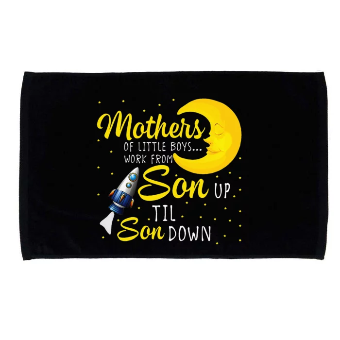 Womens Mothers Of Little Work From Son Up To Son Down Microfiber Hand Towel